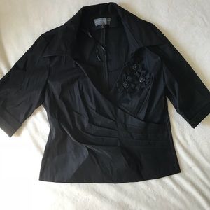 KM Collections Navy Top